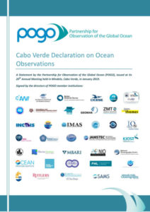 Cabo Verde Declaration on Ocean Observations